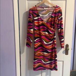 EUC Jude Connally Diane Faux Wrap